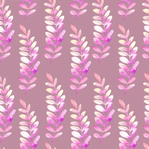 Seamless pattern with hand painted watercolor autumn leaves. Cute design for textile design, scrapbook paper, decorations.