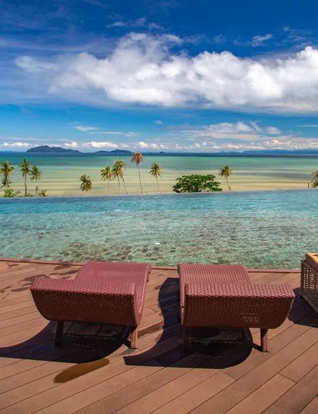 Wyspa tropikalna Koh Mak, rajska plaża i kurort, w pobliżu Koh Chang, Trat, Tajlandia — Zdjęcie stockowe