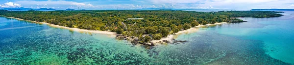 Wyspa tropikalna Koh Mak i jej rajska plaża w pobliżu Koh Chang, Trat, Tajlandia — Zdjęcie stockowe