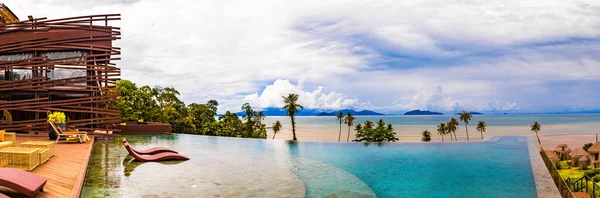 Wyspa tropikalna Koh Mak, rajska plaża i kurort, w pobliżu Koh Chang, Trat, Tajlandia — Zdjęcie stockowe