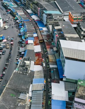 Maeklong Tren Pazarı, Talad Rom Hub, Ratchaburi, Tayland