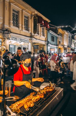 Phuket Eski Şehir Gece Pazarı Tayland, Güneydoğu Asya