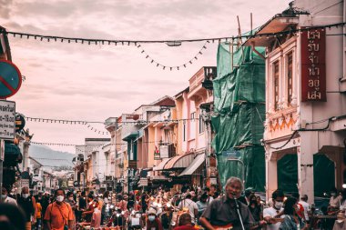 Phuket Eski Şehir Gece Pazarı Tayland, Güneydoğu Asya
