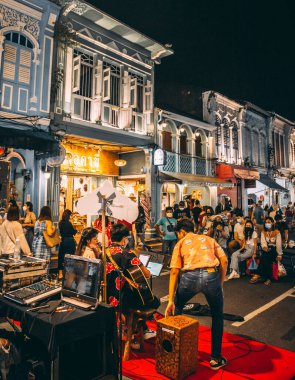 Phuket Eski Şehir Gece Pazarı Tayland, Güneydoğu Asya