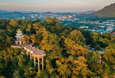 Phuket Eski Kasabası, Tayland 'daki Khaorang Eski Şehir Bakış açısı