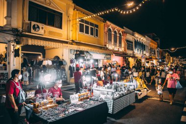 Phuket Eski Şehir Gece Pazarı Tayland, Güneydoğu Asya