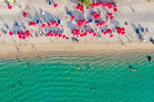 Phuket Eyaleti, Tayland 'daki Patong plajında gün batımı manzarası