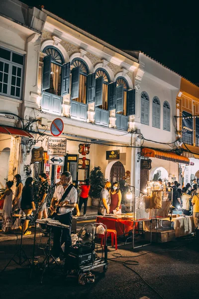 Phuket Eski Şehir Gece Pazarı Tayland, Güneydoğu Asya — Stok fotoğraf