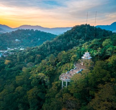 Phuket Eski Kasabası, Tayland 'daki Khaorang Eski Şehir Bakış açısı