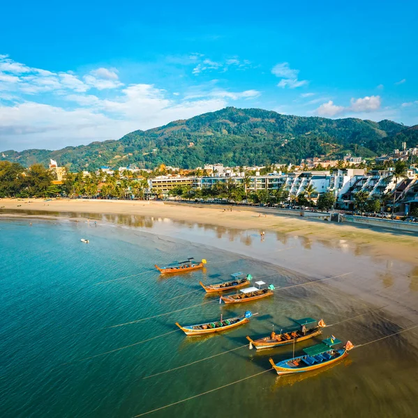 Aerial view in Patong beach in Phuket Province, Thailand — Foto de Stock