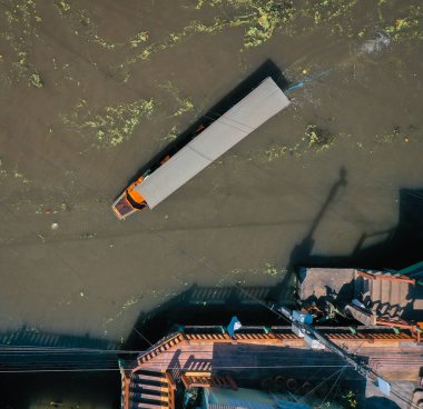 Damnoen Floating Market during covid in Ratchaburi province, Thailand