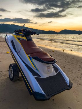 Aerial view of Jetski ride in Phuket, Thailand
