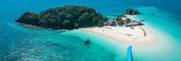 Aerial view of Koh Khai Nok in Phuket, Thailand — стоковое фото