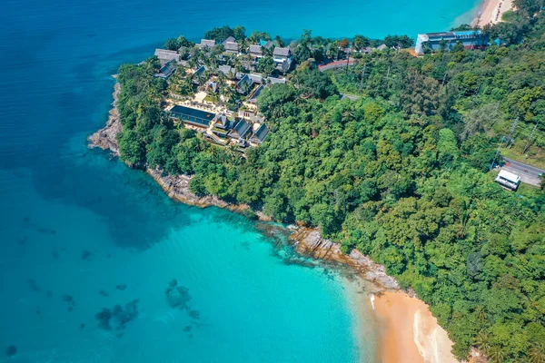 Aerial view of Laem Singh beach in Phuket, Thailand — Foto de Stock