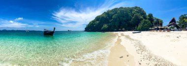 Aerial view of Koh Khai Nok in Phuket, Thailand