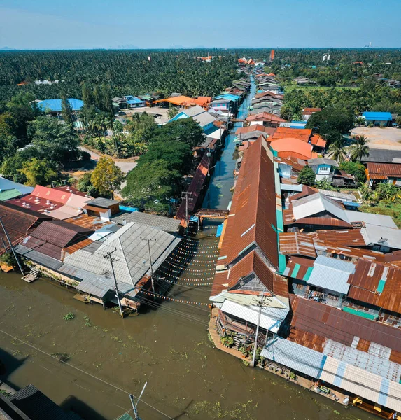 Damnoen Floating Market during covid in Ratchaburi province, Thailand