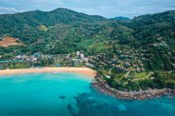Aerial view of Kata and Kata Noi beach in Phuket province, in Thailand —  Fotos de Stock