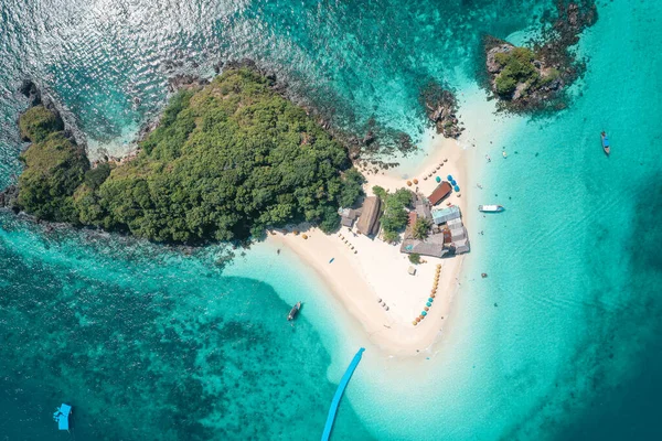 Aerial view of Koh Khai Nok in Phuket, Thailand — Stockfoto