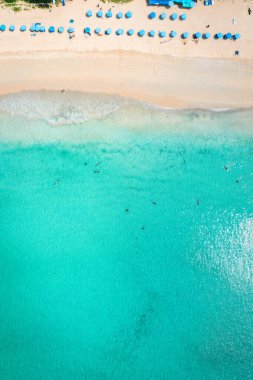 Aerial view of Kata and Kata Noi beach in Phuket province, in Thailand