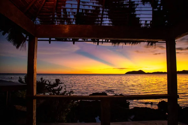 Koh Mak sunset, near koh Chang in Trat, Thailand — Stock Photo, Image