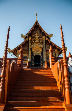 Kraliyet Parkı Rajapruek, Botanik bahçesi ve Chiang Mai, Tayland 'daki pavyon.