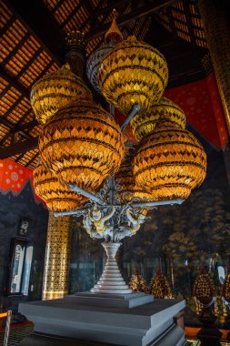 Kraliyet Parkı Rajapruek, Botanik bahçesi ve Chiang Mai, Tayland 'daki pavyon.
