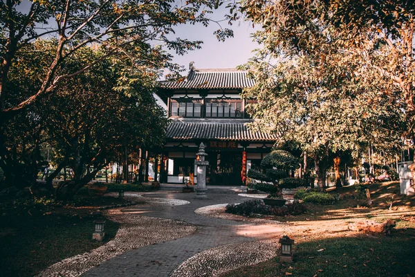 Royal Park Rajapruek, botanická zahrada a pavilon v Chiang Mai, Thajsko — Stock fotografie