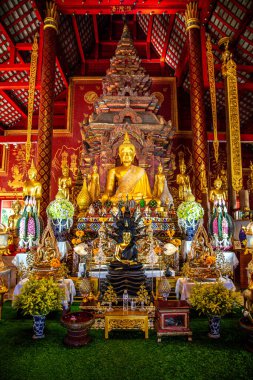 Wat Chedi Liam Chiang Mai Tayland 'da