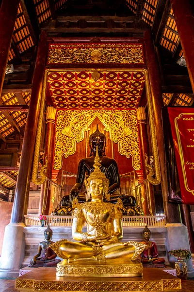 Wat Phan Tao, temple de la vieille ville Chiang Mai, Thaïlande — Photo