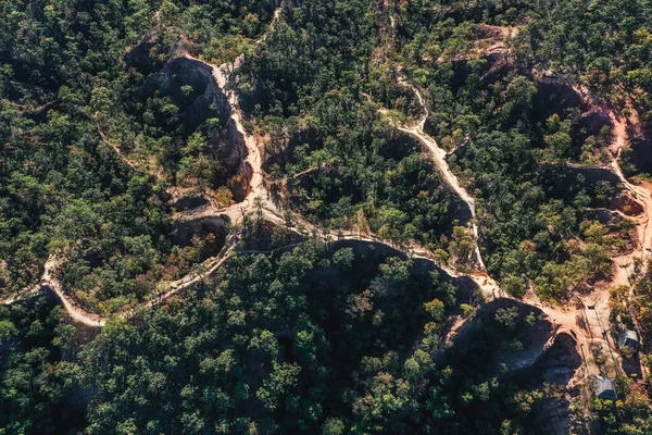 Aerial view of Pai Canyon in Pai, Mae Hong Son, Thailand — Photo