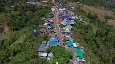 Mae Hong Son, Tayland 'daki Phu Pha Mok Ban Jabo köyü.