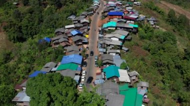 Mae Hong Son, Tayland 'daki Phu Pha Mok Ban Jabo köyü.