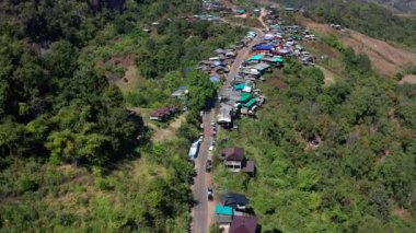 Mae Hong Son, Tayland 'daki Phu Pha Mok Ban Jabo köyü.