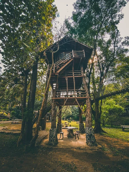 Hobbitshus i skogen i Chiang Mai, Thailand — Stockfoto