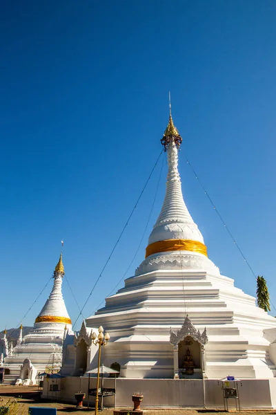 Wat Phrathat Doi Kongmu tempel i Mae Hong Son, Thailand — Stockfoto