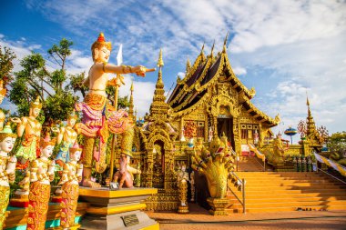 Wat Saeng Kaeo Phothiyan tapınağı Chiang Rai, Tayland