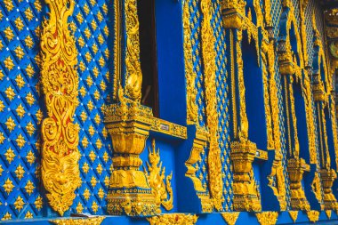 Wat Rong Suea 10, Mavi Tapınak, Chiang Rai, Tayland