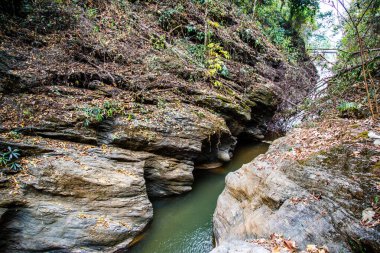 Wang Sila Laeng Kanyonu ve Tayland 'ın Nan ilinde bir vadi. Yüksek kalite fotoğraf