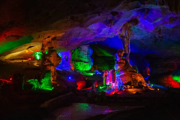 Tham Pha Nang Khoi Est Une Grotte Karstique Dans District — Photo