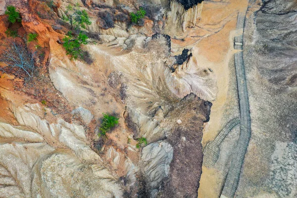 Phae Mueang Phi rock formation or canyon in Phrae province, Thailand — Photo