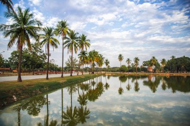Wat Sra Sri or Wat Sa Si in Sukhothai historical park in Thailand