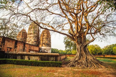 Wat si Sawai temple in Sukhothai historical park, Thailand