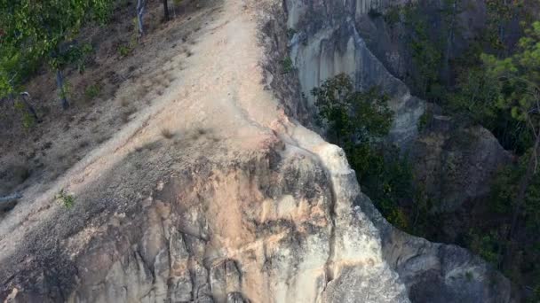 Aerial view of Pai Canyon in Pai, Mae Hong Son, Thailand — Stock Video