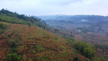 Wat Kong Niam bakış açısı Phetchabun, Tayland 'daki vadi üzerinde.