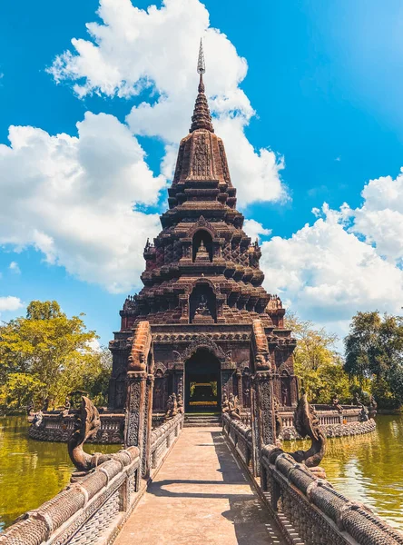 Wat Huai Kaeo or Wat Huay Kaew pagoda temple in Lopburi,Thailand — 스톡 사진