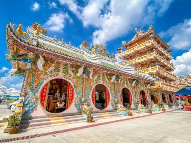 Chao Pho Nakharat Tapınağı ya da Chao Por Nakarat Chansen Çin tapınağı Nakhon Sawan, Tayland