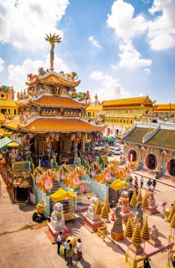 Chao Pho Nakharat Tapınağı ya da Chao Por Nakarat Chansen Çin tapınağı Nakhon Sawan, Tayland