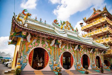 Chao Pho Nakharat Tapınağı ya da Chao Por Nakarat Chansen Çin tapınağı Nakhon Sawan, Tayland