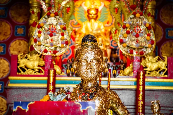 Santuario Chao Pho Nakharat o tempio cinese Chao Por Nakarat Chansen a Nakhon Sawan, Thailandia — Foto Stock