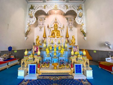 Wat Sutthawat Vipassana veya Wat Suttawas Vipassana veya Chao Khun Rak tapınağı, Ayutthaya, Tayland. Yüksek kalite fotoğraf
